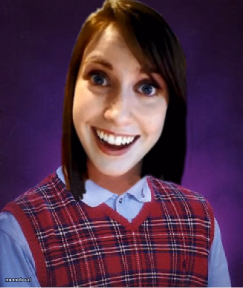 Bad Luck Overly Attached Girlfriend - meme generator image preview