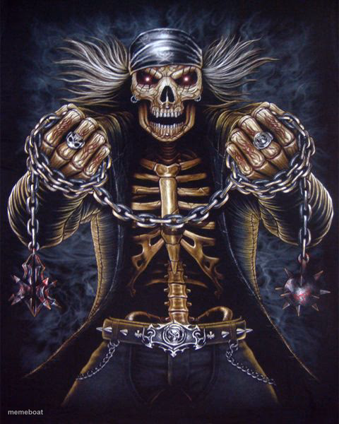 Badass Skeleton - meme generator image preview