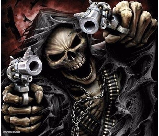 Badass Skeleton - meme generator image preview