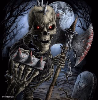 badass skeleton - meme generator image preview