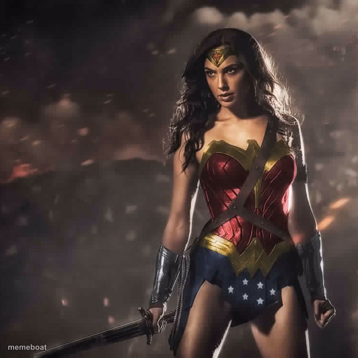Badass Wonder Woman - meme generator image preview