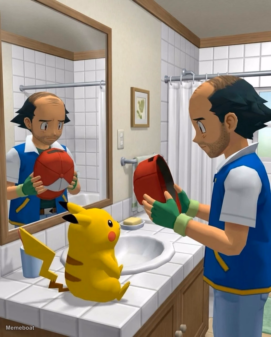Bald Ash - meme generator image preview