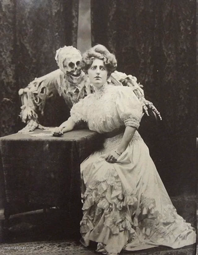 Ballad of “Death and the Lady," Vaudeville in 1906 England - meme generator image preview