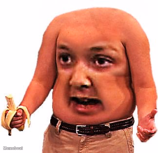 Banana Holding Weird Arms - meme generator image preview