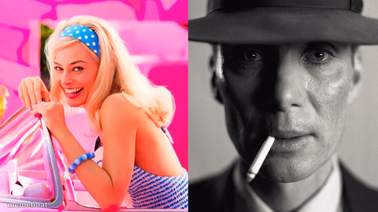Barbie vs Oppenheimer - meme generator image preview