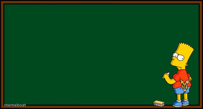 Bart Simpson - chalkboard - meme generator image preview