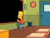 Bart Simpson Chalkboard