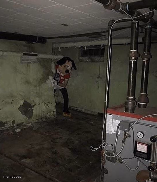 Basement Mickey - meme generator image preview
