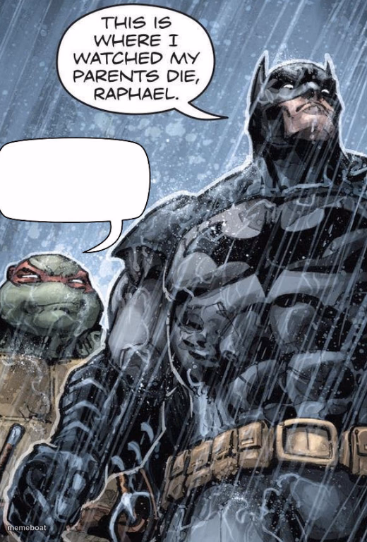 Bat man and Rafael - meme generator image preview