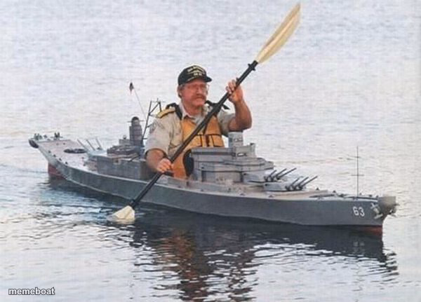 Battleship Kayak - meme generator image preview