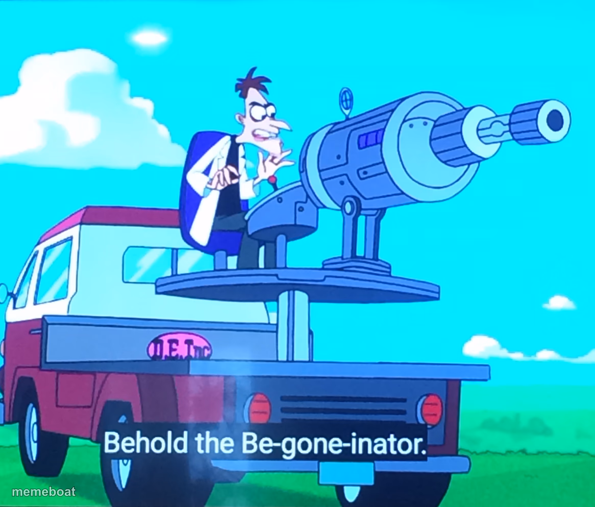Be gone - meme generator image preview