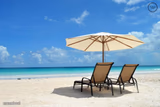 Empty Beach Chairs