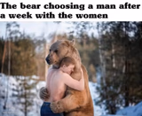 bear chose man