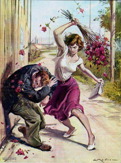 Beaten with Roses - meme generator image preview