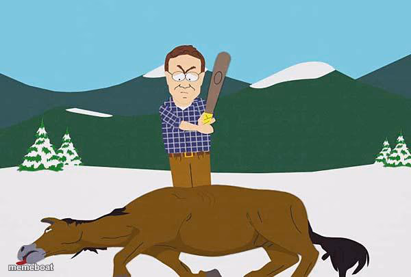 Beating a dead horse - meme generator image preview