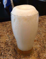 Overflowing Beer Foam