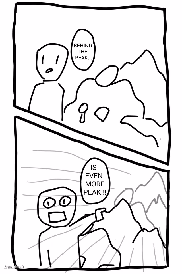 Behind the Peak, Is Even More Peak!!! - meme generator image preview