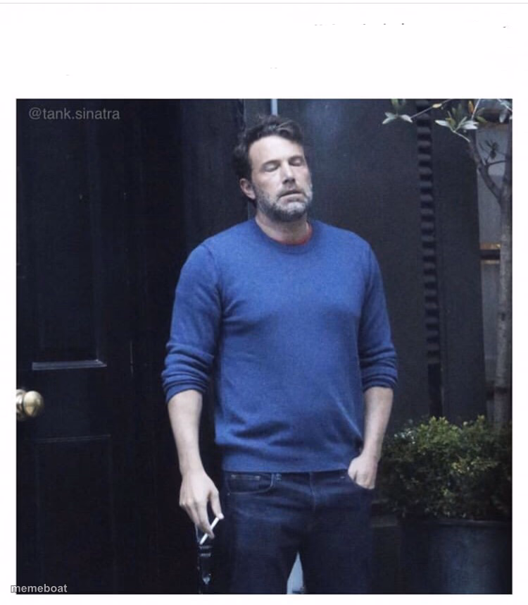 Ben affleck smoking - meme generator image preview