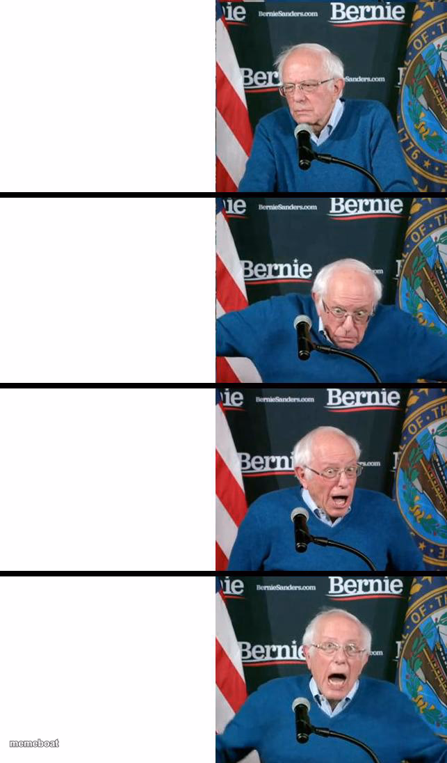 Bernie Sanders reaction - meme generator image preview