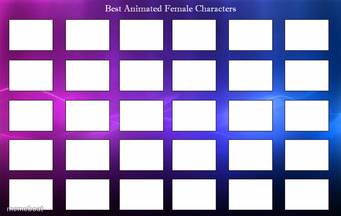 best animated female characters - meme generator image preview