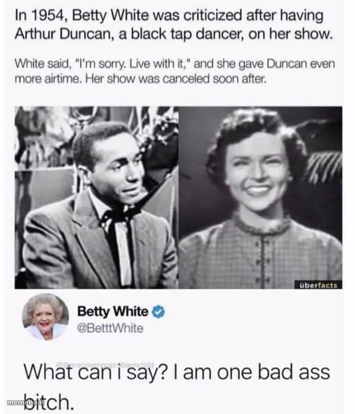 Betty White one bad ass bitch - meme generator image preview