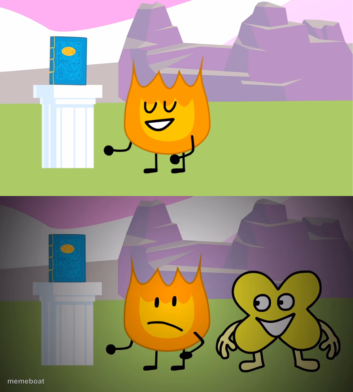 BFB 22 Firey and X meme - meme generator image preview