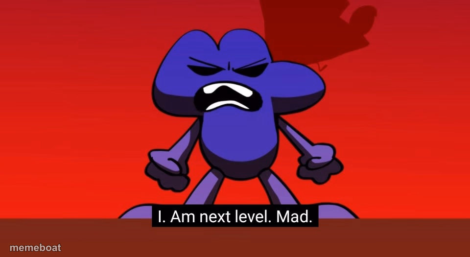 BFB I am next level mad - meme generator image preview