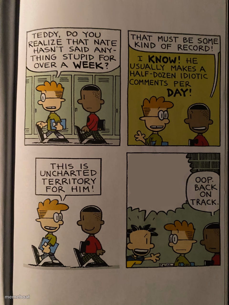 Big Nate Bad Opinion - meme generator image preview