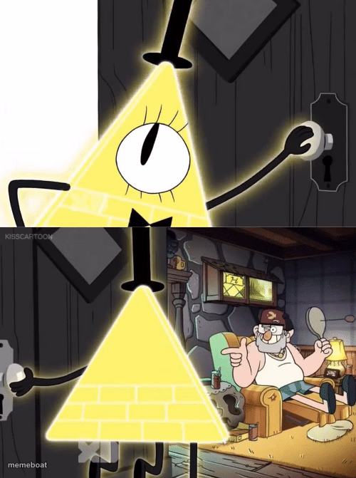 Bill Cipher Door - meme generator image preview