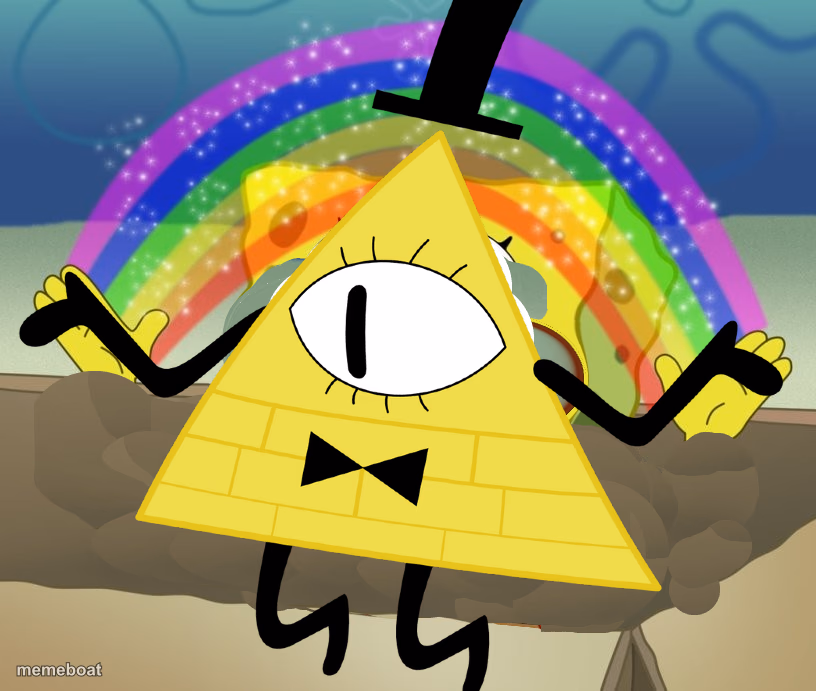 bill cipher imagination - meme generator image preview