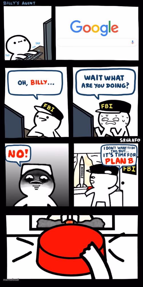 Billy’s FBI agent plan B - meme generator image preview