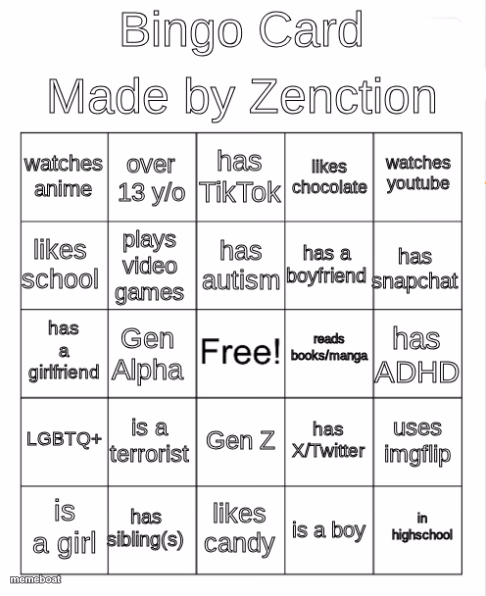 Bingo Card - meme generator image preview