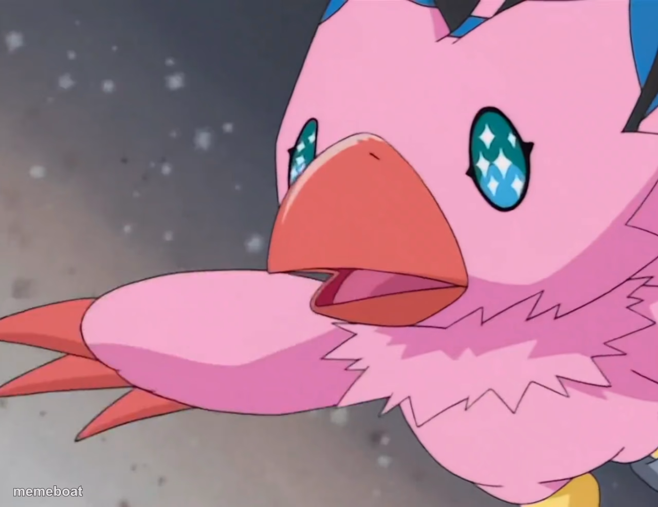 Biyomon sparkle eyes - meme generator image preview