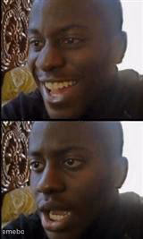 black guy happy sad - meme generator image preview