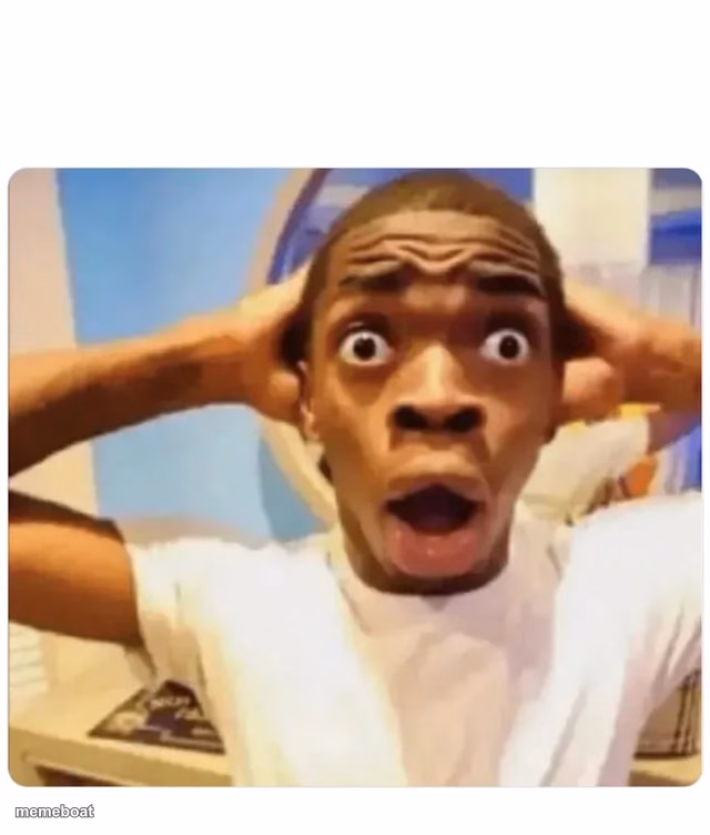 Black guy suprised - meme generator image preview