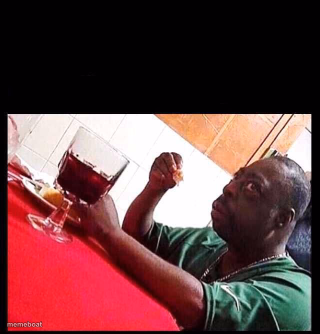 black man eating - meme generator image preview