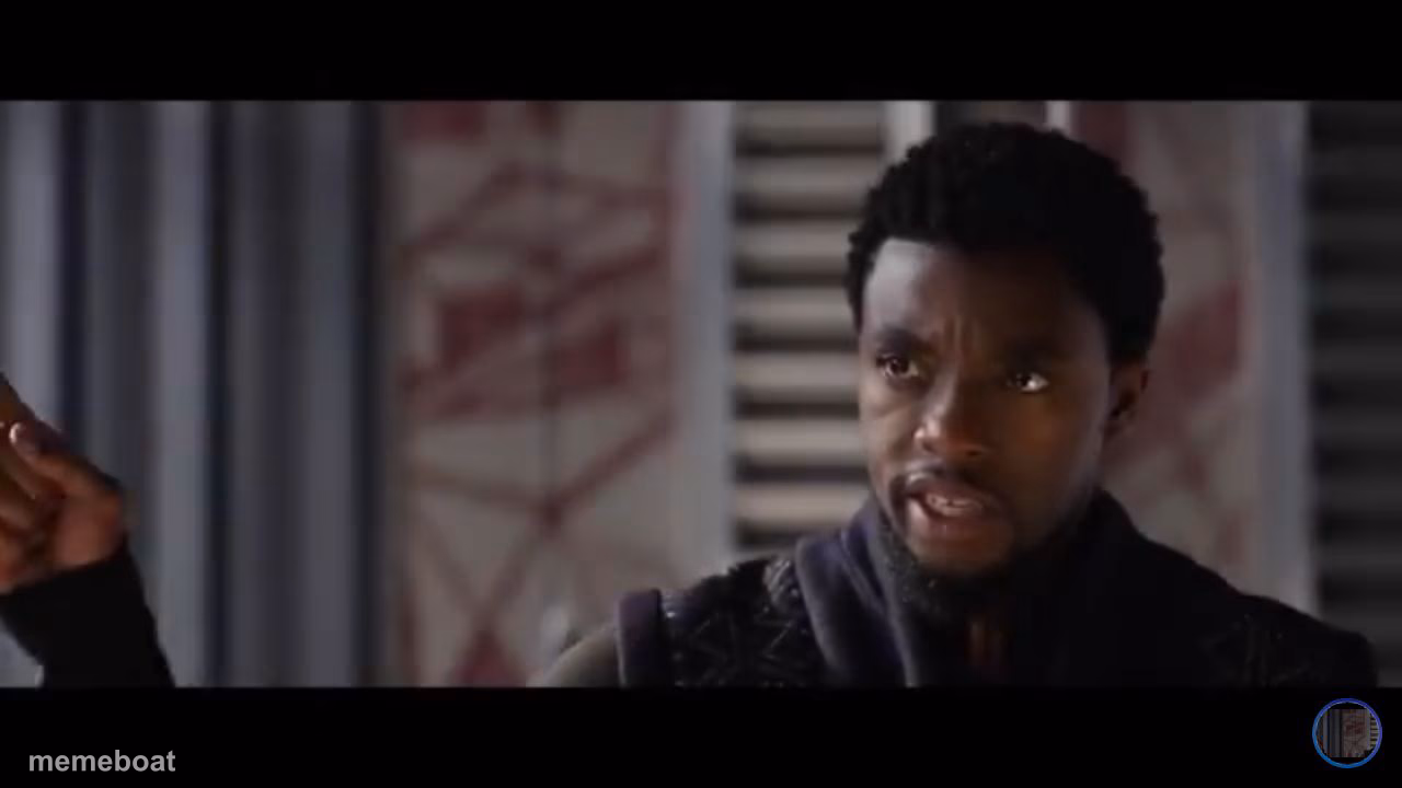 Black Panther - Get this man a shield - meme generator image preview