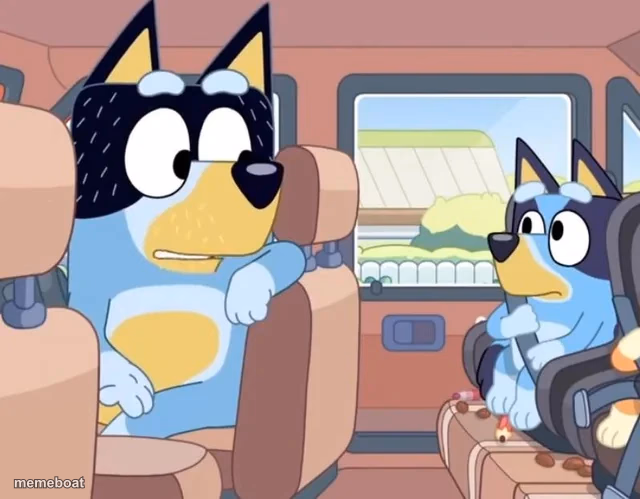 Blah blah blah solitary confinement bluey - meme generator image preview
