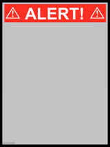 Red Alert Sign