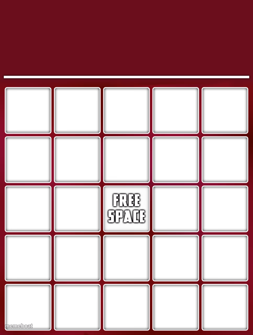 blank bingo - meme generator image preview