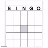 Blank Bingo Card