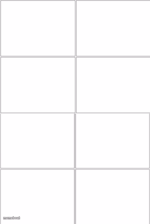 Blank Comic Panel 2x4 - meme generator image preview
