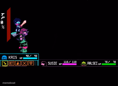 Blank Deltarune Battle - meme generator image preview