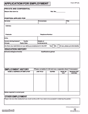 Blank job application. - meme generator image preview