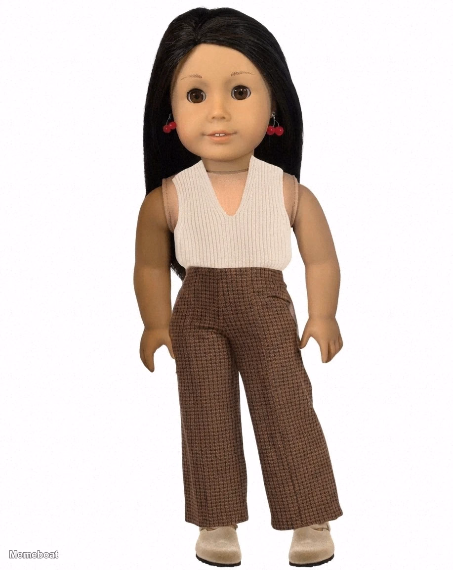 Blank Modern American Girl Doll - meme generator image preview