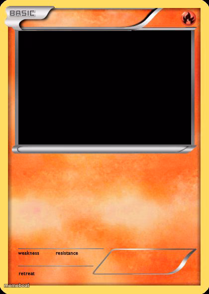 Blank Pokemon Card - meme generator image preview