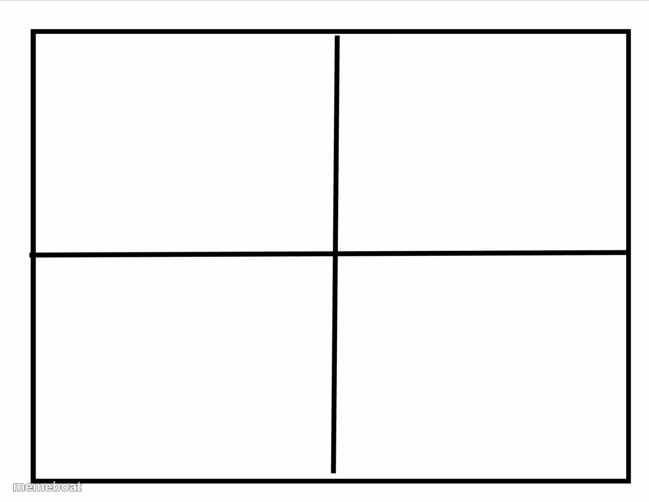 Blank quadrant - meme generator image preview