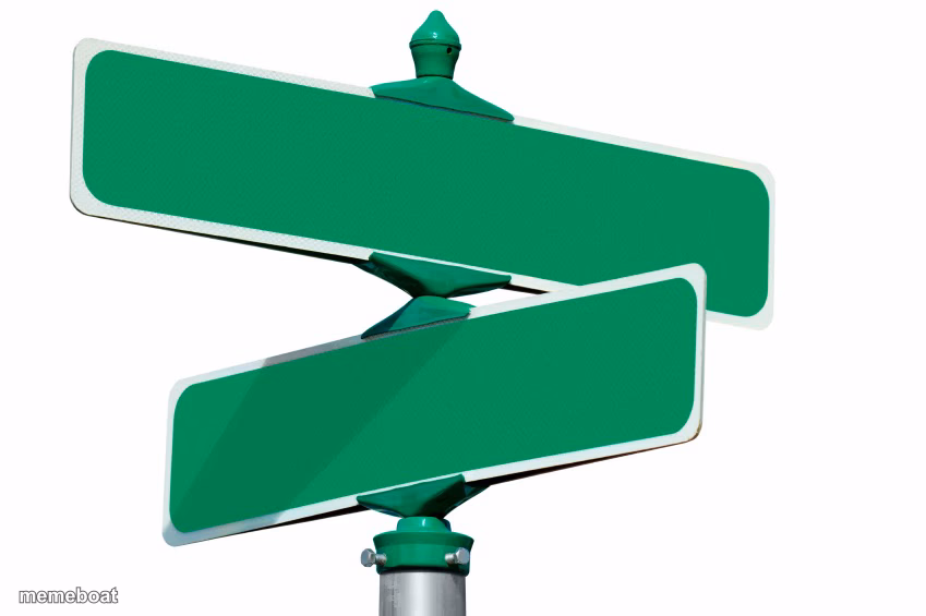 Blank Street Signs - meme generator image preview