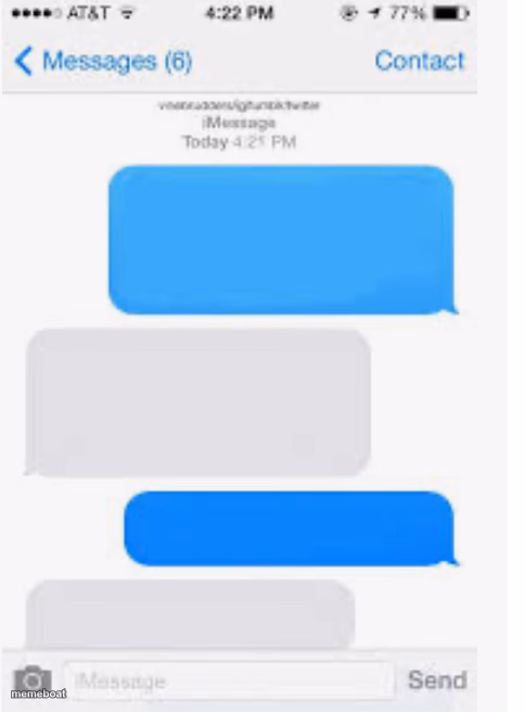 Blank text conversation - meme generator image preview