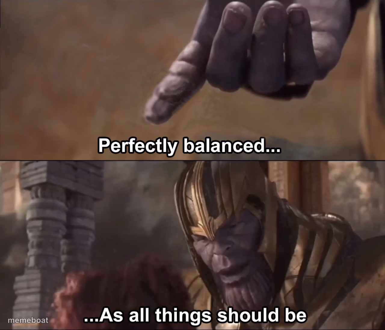Blank Thanos Balence - meme generator image preview